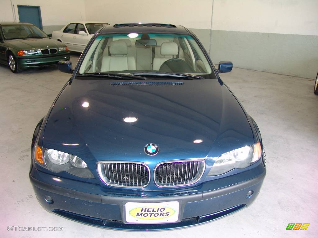 2005 3 Series 330i Sedan - Orient Blue Metallic / Sand photo #8