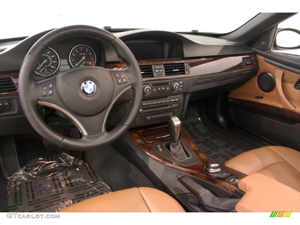2007 BMW 3 Series 335i Convertible Saddle Brown/Black Dashboard Photo #66730670