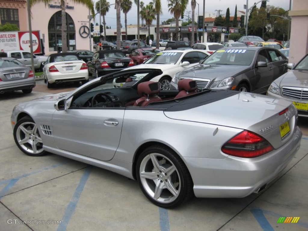 Silver Arrow Silver Metallic 2009 Mercedes-Benz SL 550 Silver Arrow Edition Roadster Exterior Photo #66731966