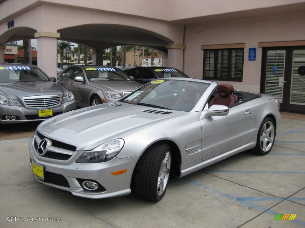 Silver Arrow Silver Metallic 2009 Mercedes-Benz SL 550 Silver Arrow Edition Roadster Exterior Photo #66731972