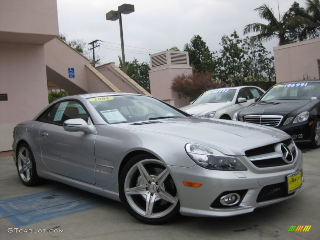 Silver Arrow Silver Metallic 2009 Mercedes-Benz SL 550 Silver Arrow Edition Roadster Exterior Photo #66731990