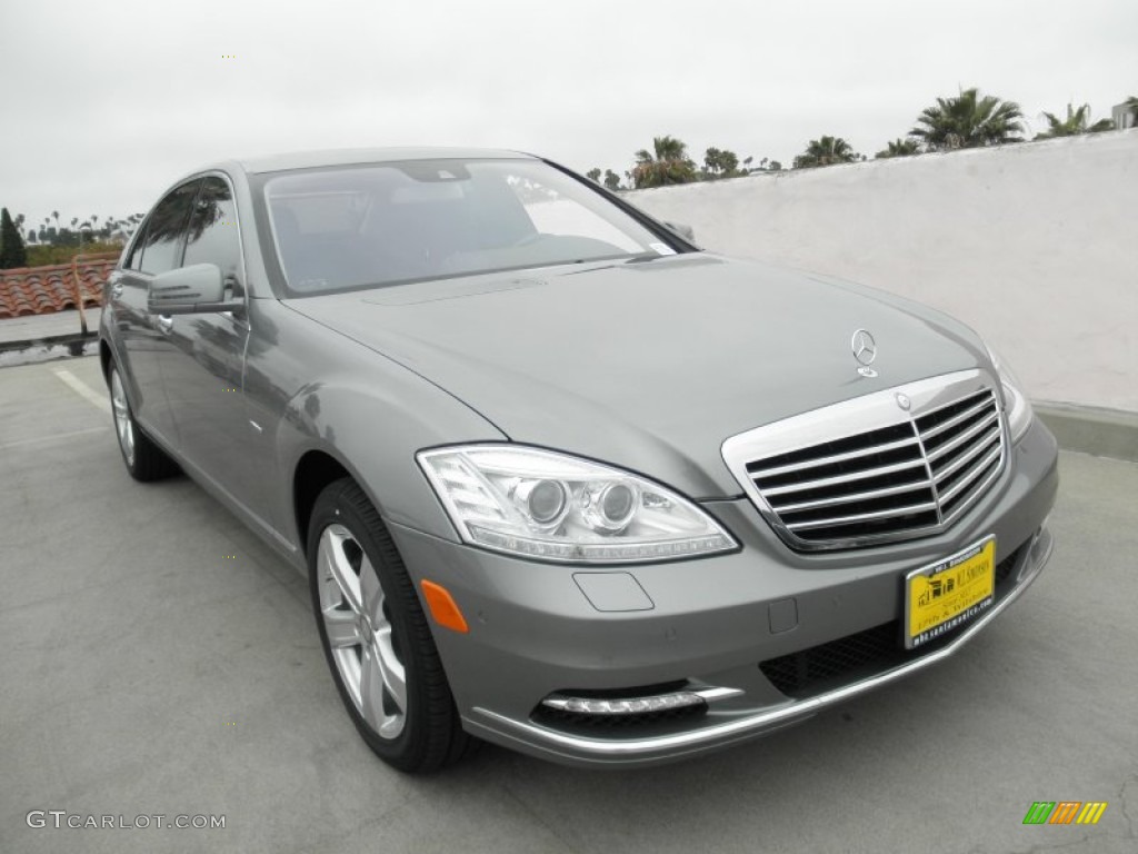 2012 S 550 Sedan - Paladium Silver Metallic / Black photo #1