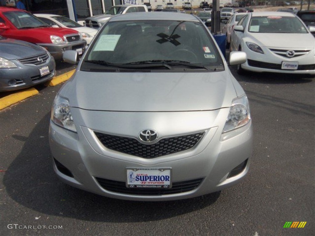 2012 Yaris Sedan - Classic Silver Metallic / Dark Gray photo #1