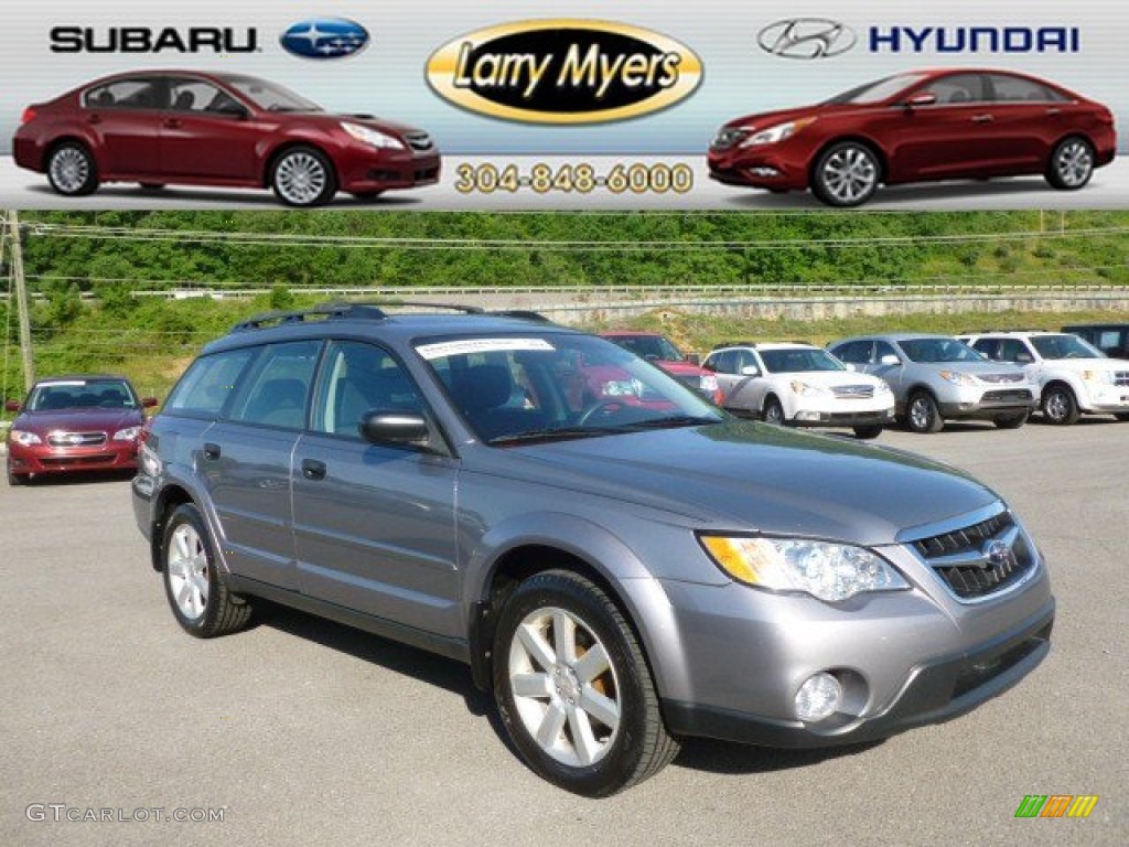 2008 Outback 2.5i Wagon - Diamond Gray Metallic / Off Black photo #1