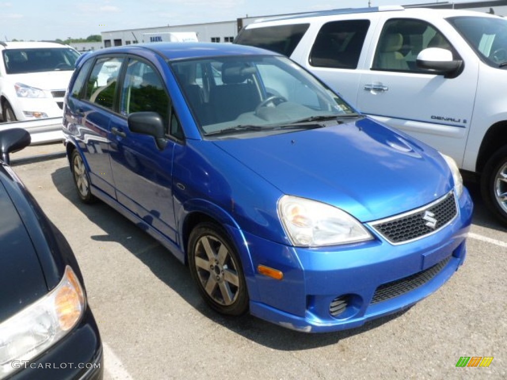 2006 Aerio SX AWD Sport Wagon - Techno Blue Metallic / Black photo #1