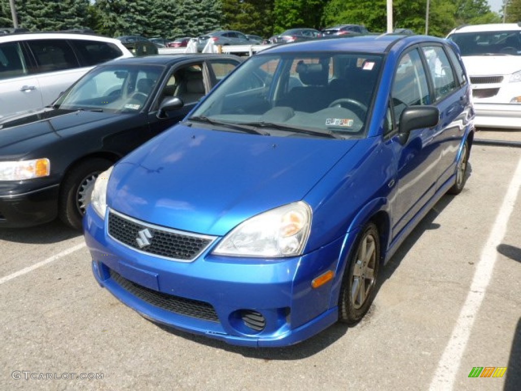 2006 Aerio SX AWD Sport Wagon - Techno Blue Metallic / Black photo #3