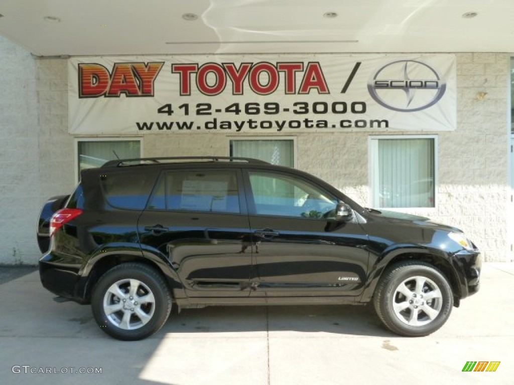 2012 RAV4 V6 Limited 4WD - Black / Sand Beige photo #1