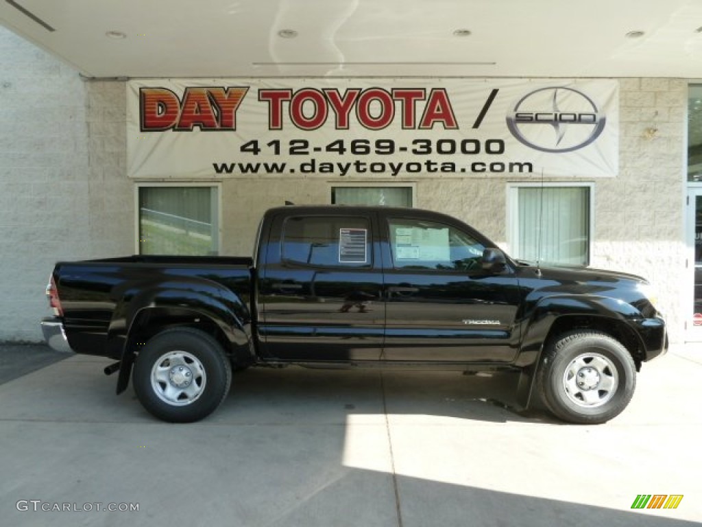 2012 Tacoma V6 SR5 Double Cab 4x4 - Black / Graphite photo #1