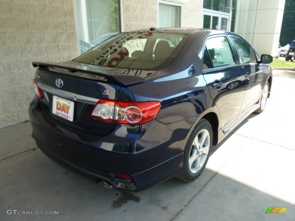 2012 Corolla S - Nautical Blue Metallic / Dark Charcoal photo #2