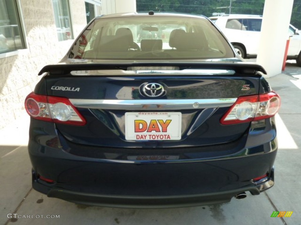 2012 Corolla S - Nautical Blue Metallic / Dark Charcoal photo #3