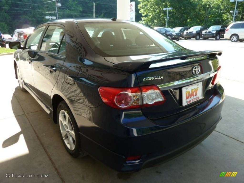 2012 Corolla S - Nautical Blue Metallic / Dark Charcoal photo #4