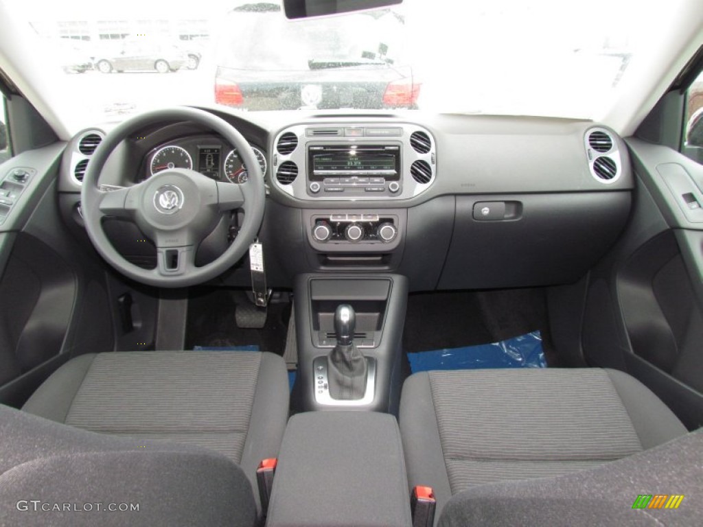 2012 Tiguan S - Deep Black Metallic / Black photo #5