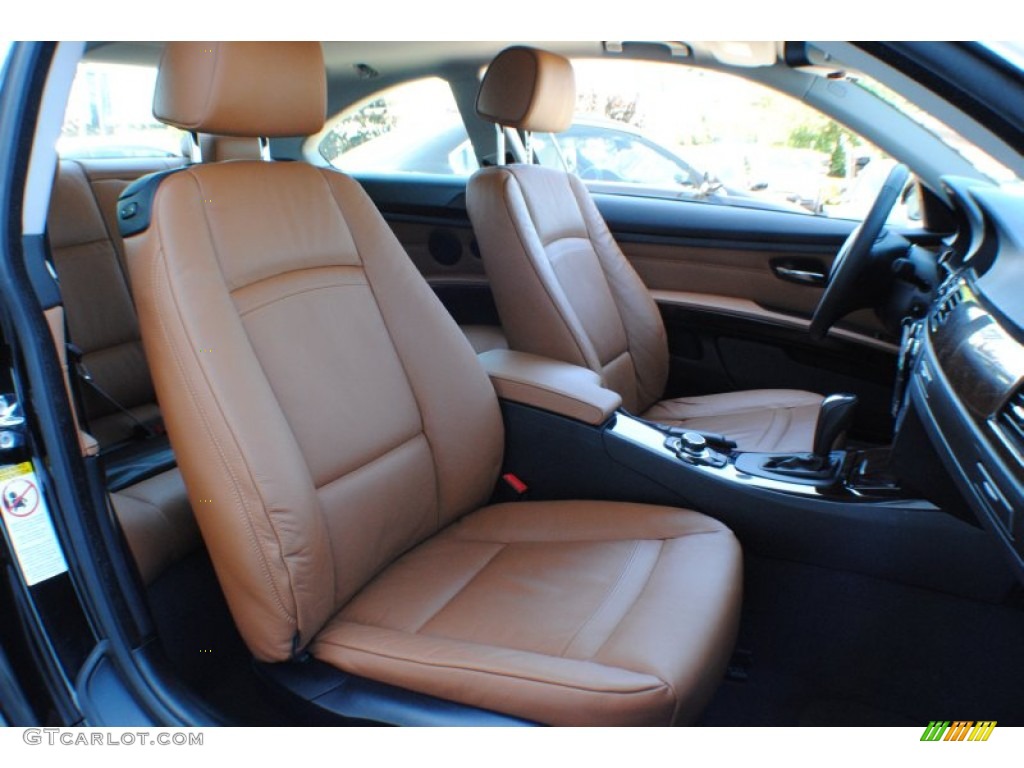 2009 3 Series 328xi Coupe - Jet Black / Saddle Brown Dakota Leather photo #9