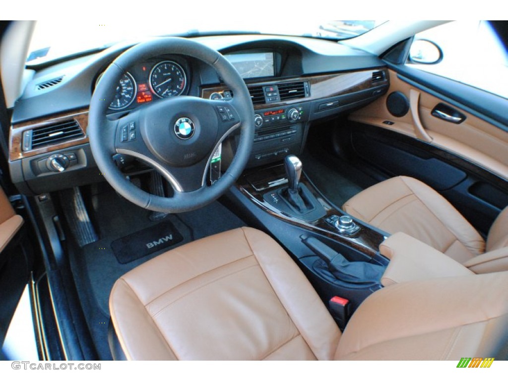 2009 3 Series 328xi Coupe - Jet Black / Saddle Brown Dakota Leather photo #14