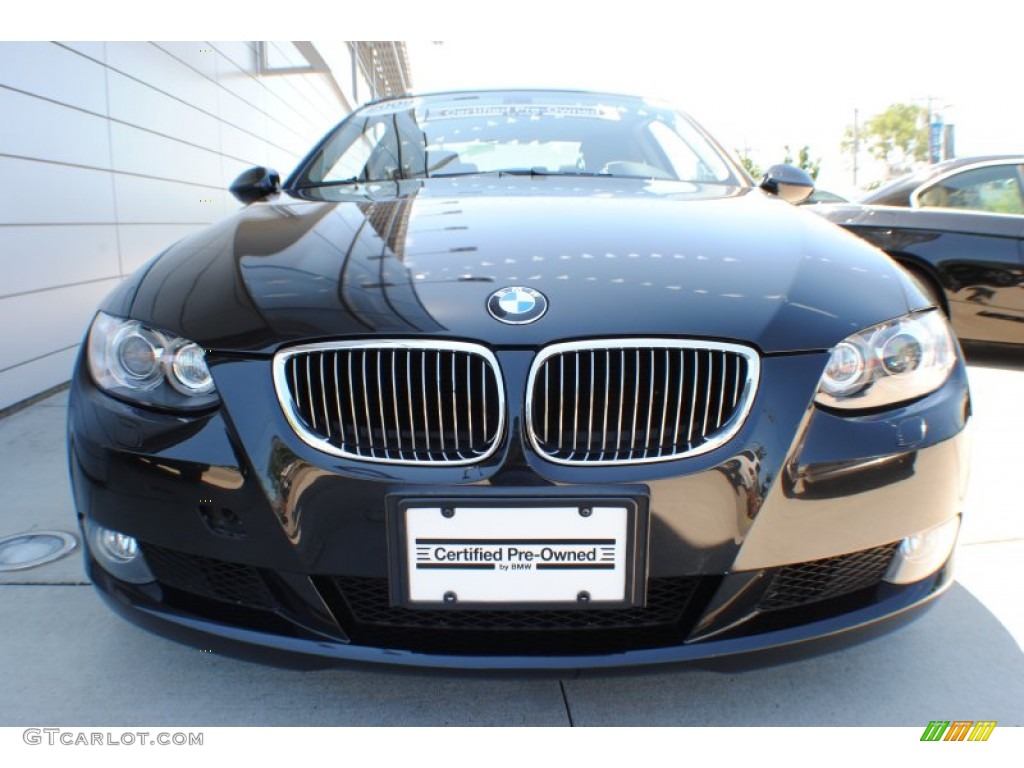 2009 3 Series 328xi Coupe - Black Sapphire Metallic / Black photo #2