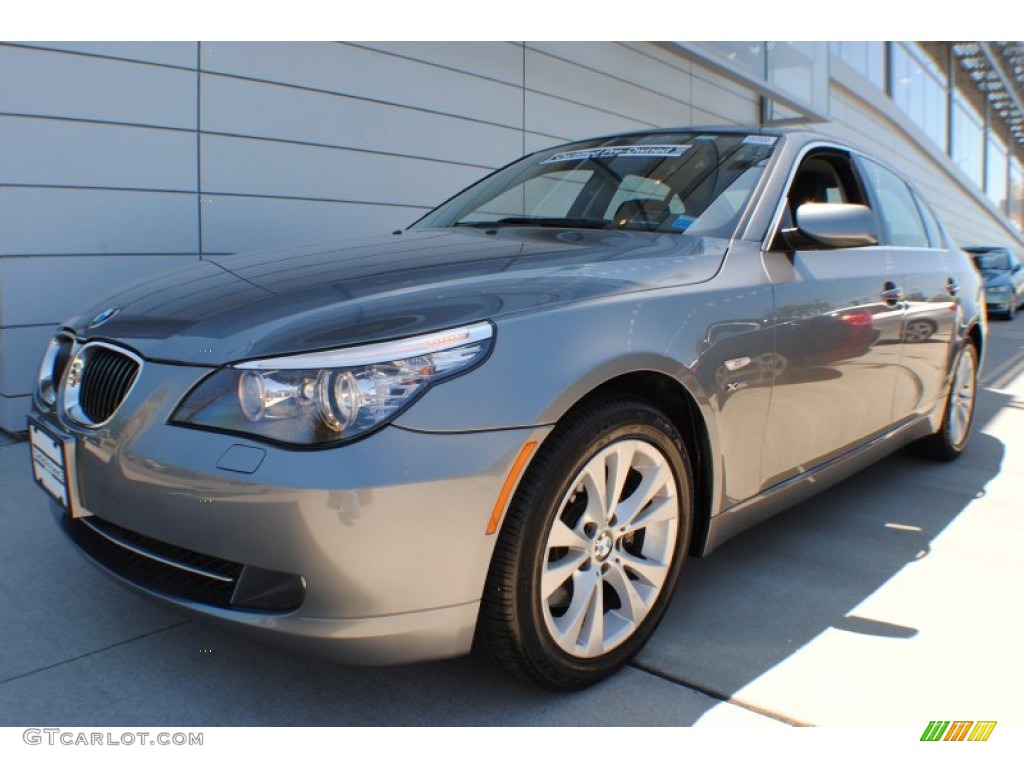 2010 5 Series 535i xDrive Sedan - Space Grey Metallic / Black photo #1