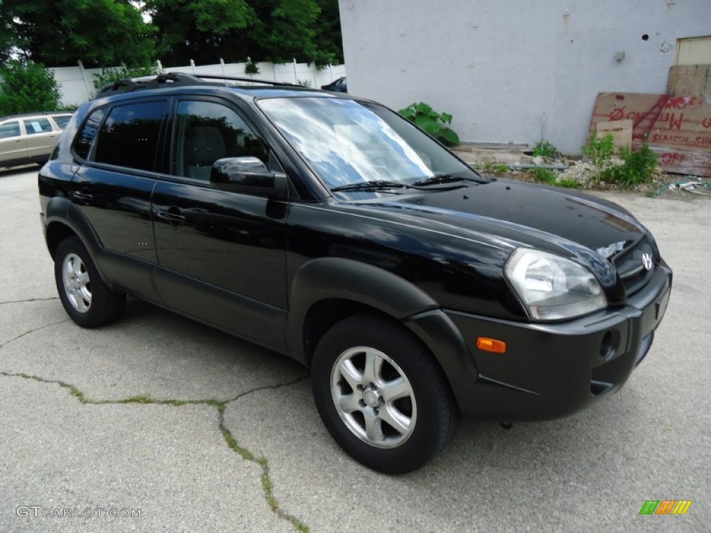 Obsidian Black 2005 Hyundai Tucson GLS V6 4WD Exterior Photo #66740845
