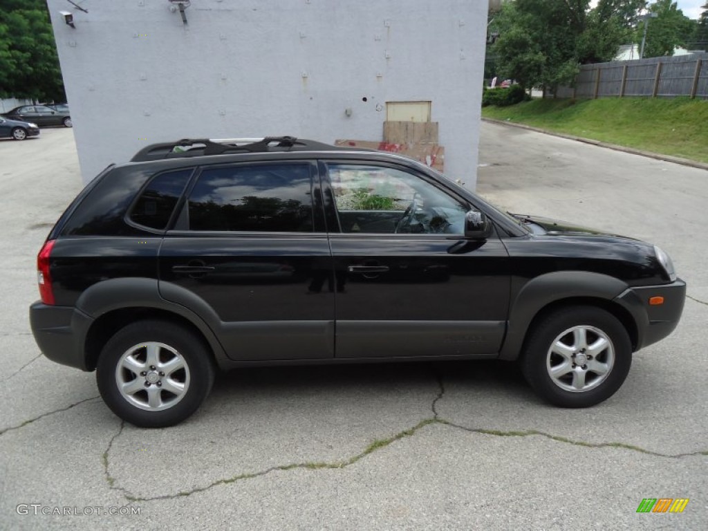 Obsidian Black 2005 Hyundai Tucson GLS V6 4WD Exterior Photo #66740863