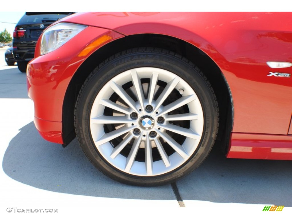 2009 3 Series 328xi Sedan - Crimson Red / Beige photo #8