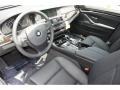 2012 BMW 5 Series Black Interior Prime Interior Photo