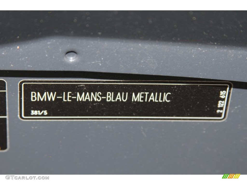 2011 M3 Color Code 381 for Le Mans Blue Metallic Photo #66746392