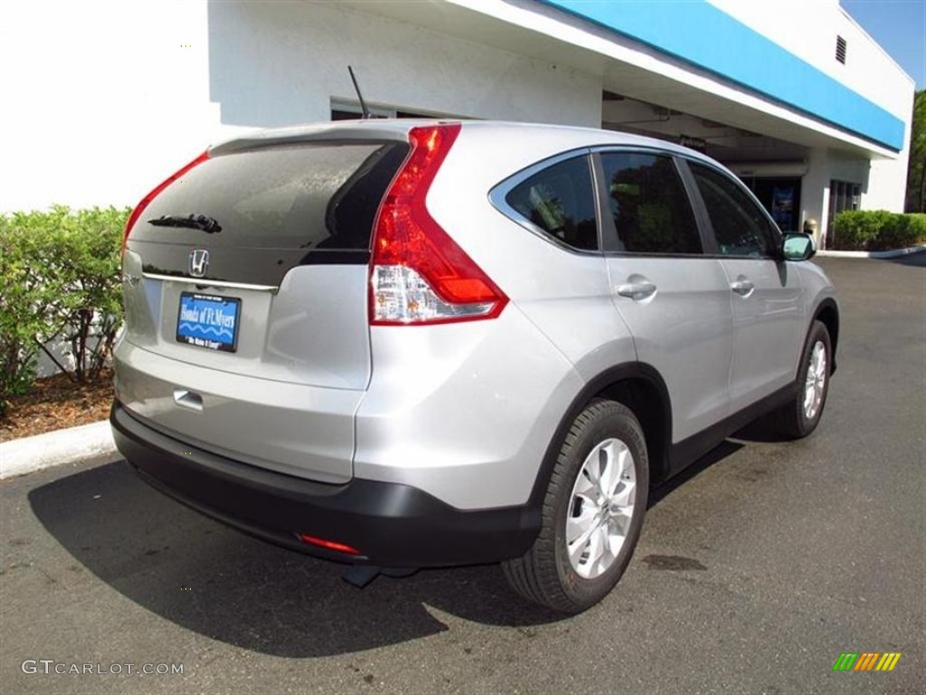 2012 CR-V EX - Alabaster Silver Metallic / Black photo #3
