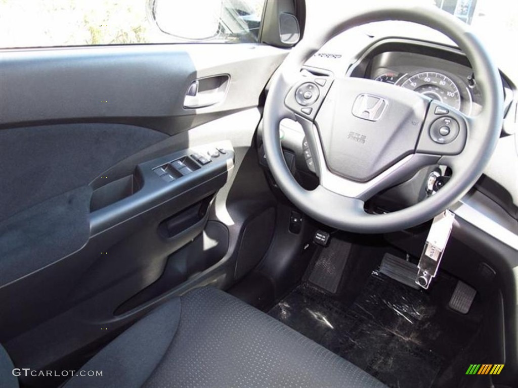 2012 CR-V EX - Alabaster Silver Metallic / Black photo #5