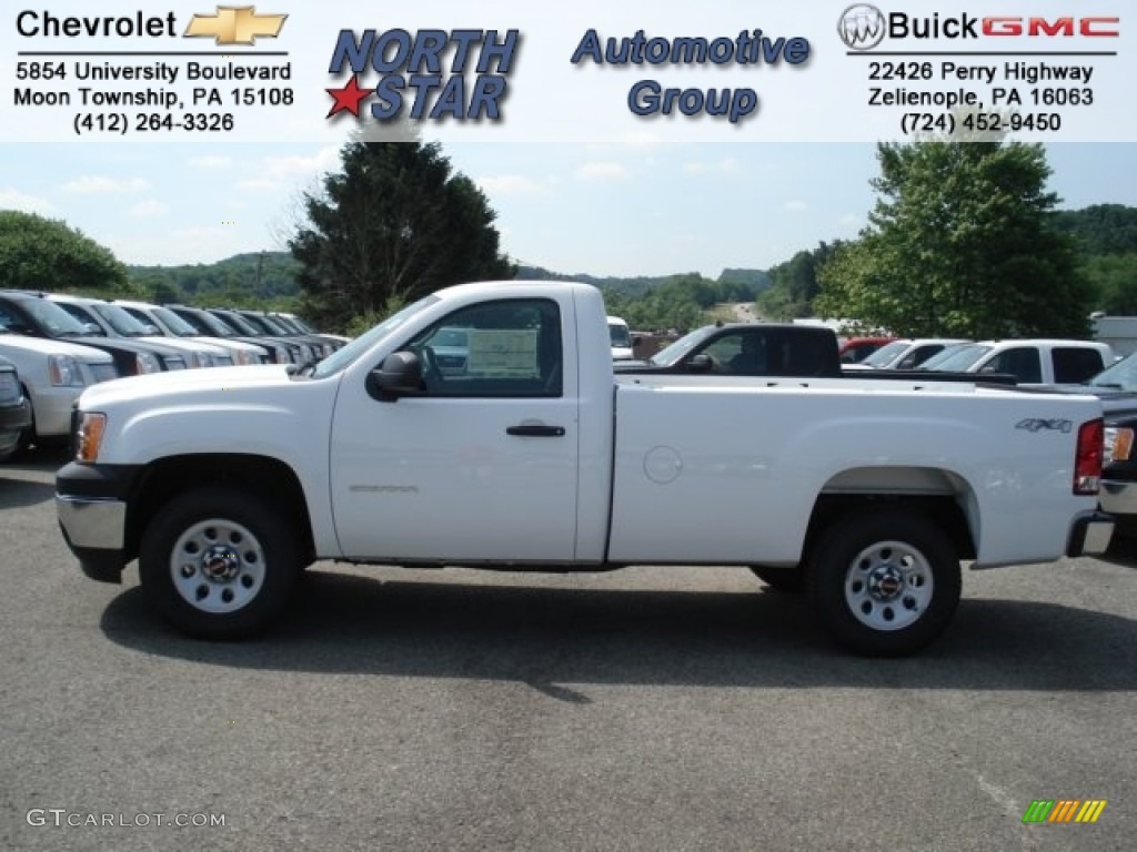 2012 Sierra 1500 Regular Cab 4x4 - Summit White / Dark Titanium photo #1