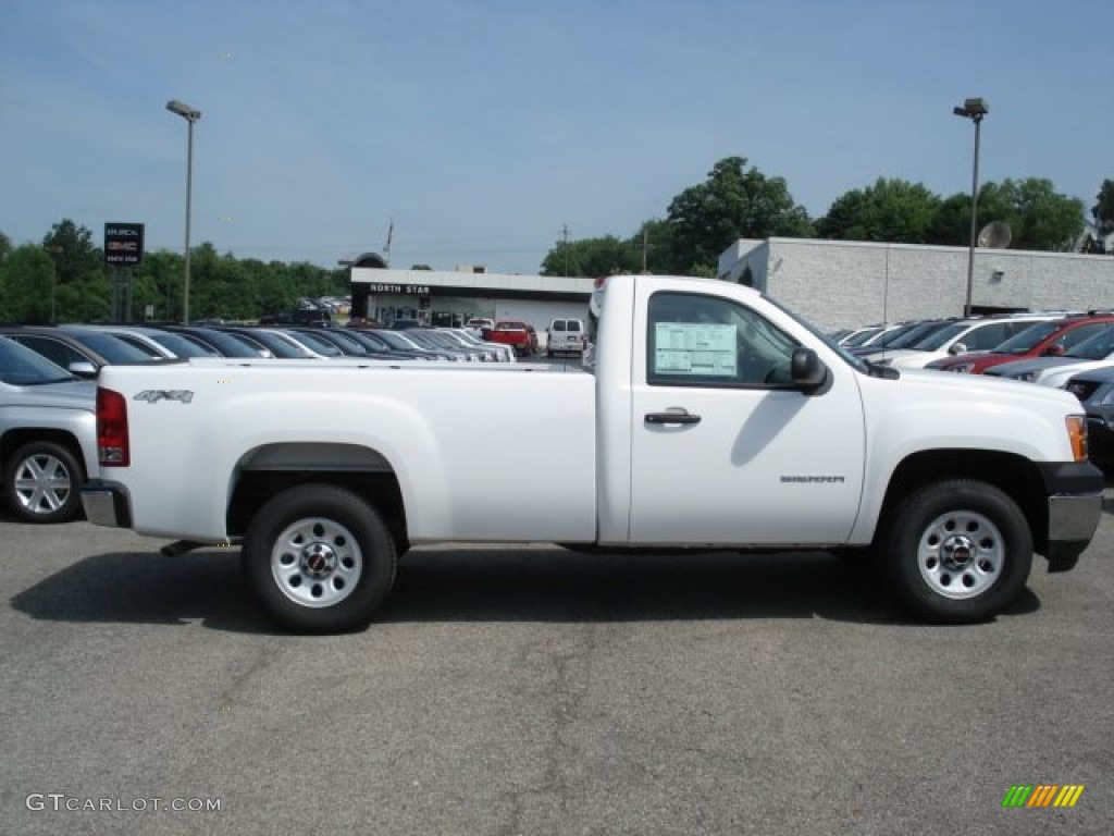 2012 Sierra 1500 Regular Cab 4x4 - Summit White / Dark Titanium photo #5