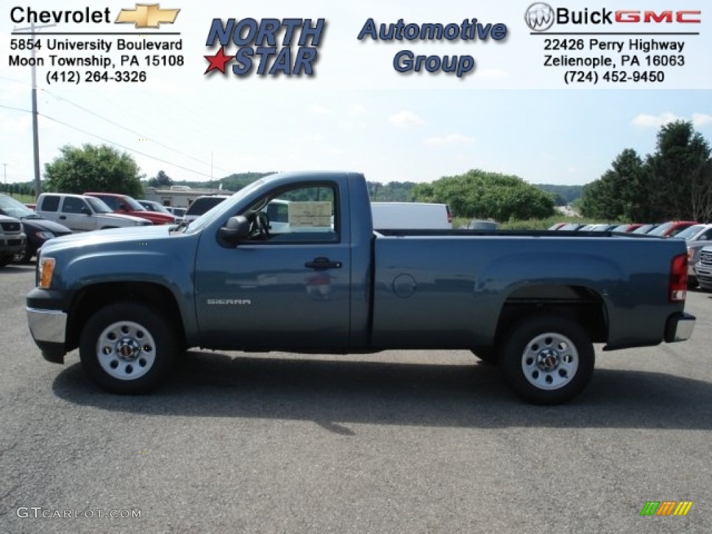 2012 Sierra 1500 Regular Cab - Stealth Gray Metallic / Dark Titanium photo #1