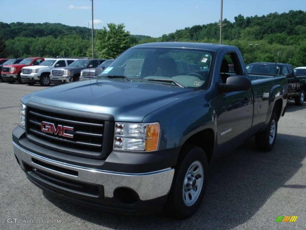 2012 Sierra 1500 Regular Cab - Stealth Gray Metallic / Dark Titanium photo #2