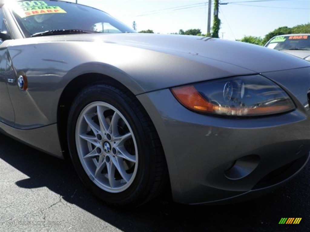 2003 Z4 2.5i Roadster - Sterling Grey Metallic / Black photo #2