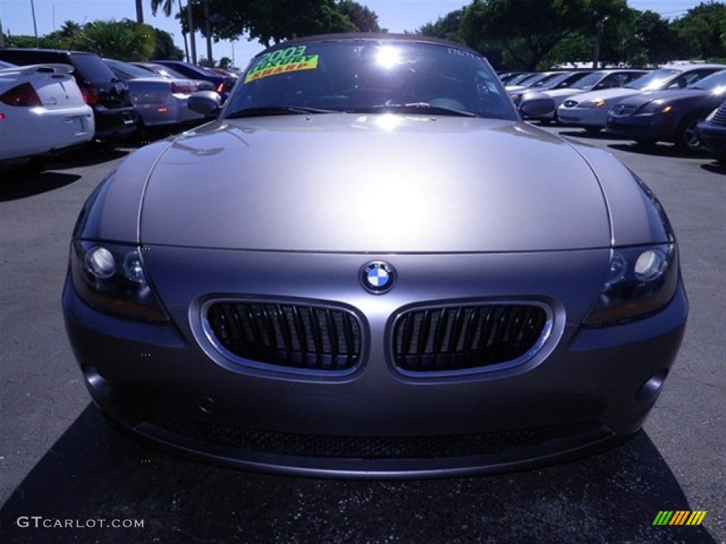 2003 Z4 2.5i Roadster - Sterling Grey Metallic / Black photo #4