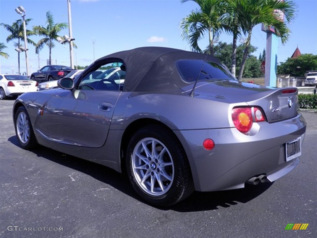 2003 Z4 2.5i Roadster - Sterling Grey Metallic / Black photo #11