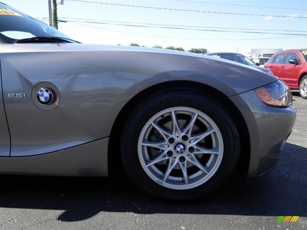 2003 Z4 2.5i Roadster - Sterling Grey Metallic / Black photo #21