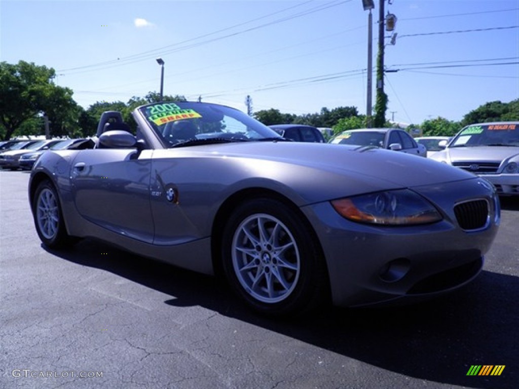 2003 Z4 2.5i Roadster - Sterling Grey Metallic / Black photo #23