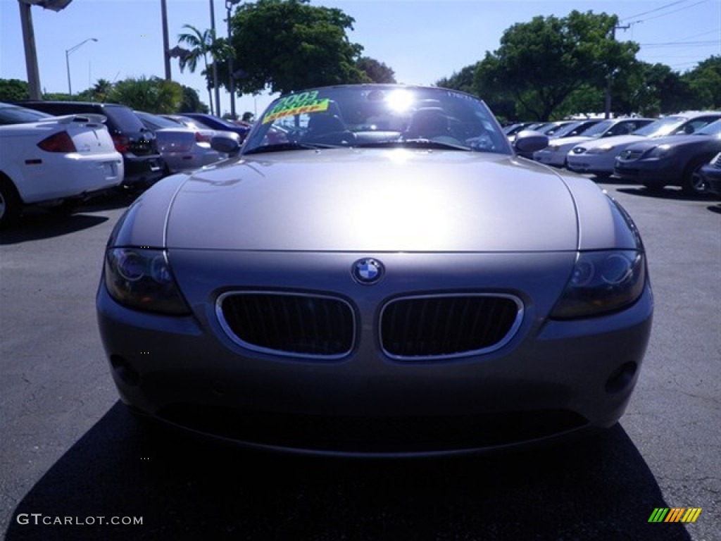 2003 Z4 2.5i Roadster - Sterling Grey Metallic / Black photo #24