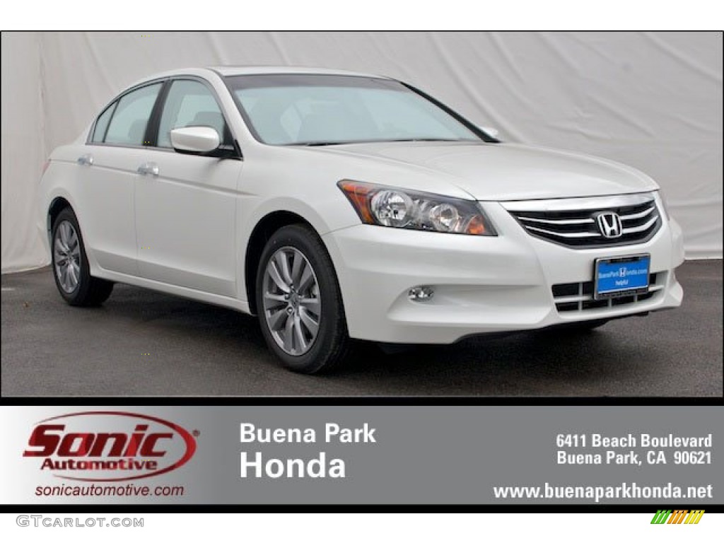 2012 Accord EX-L V6 Sedan - White Orchid Pearl / Ivory photo #1