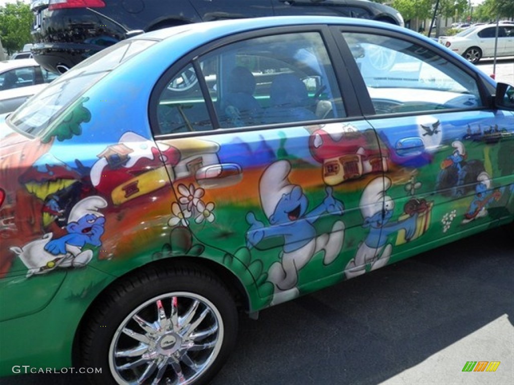 Custom Smurf Scene 2009 Kia Rio Sedan Parts