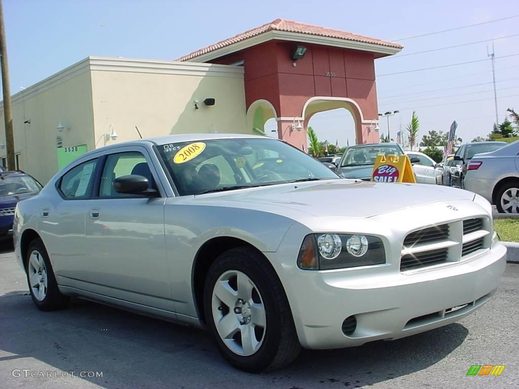 2008 Charger Police Package - Bright Silver Metallic / Dark Slate Gray photo #1