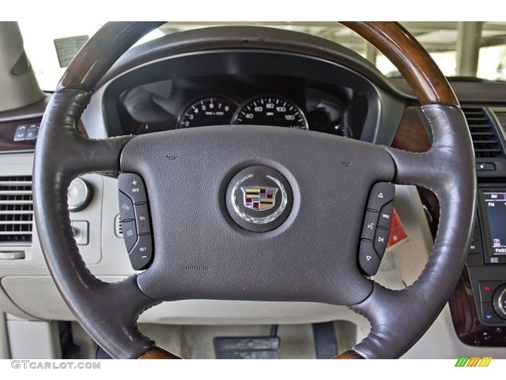 2007 Cadillac DTS Sedan Shale Steering Wheel Photo #66758110