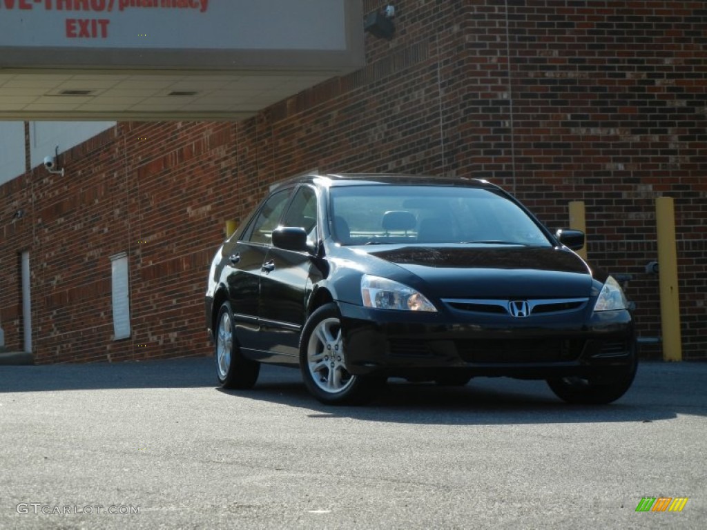 2006 Accord EX Sedan - Nighthawk Black Pearl / Black photo #1