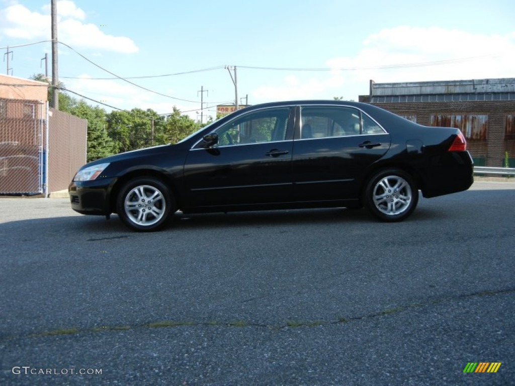2006 Accord EX Sedan - Nighthawk Black Pearl / Black photo #13