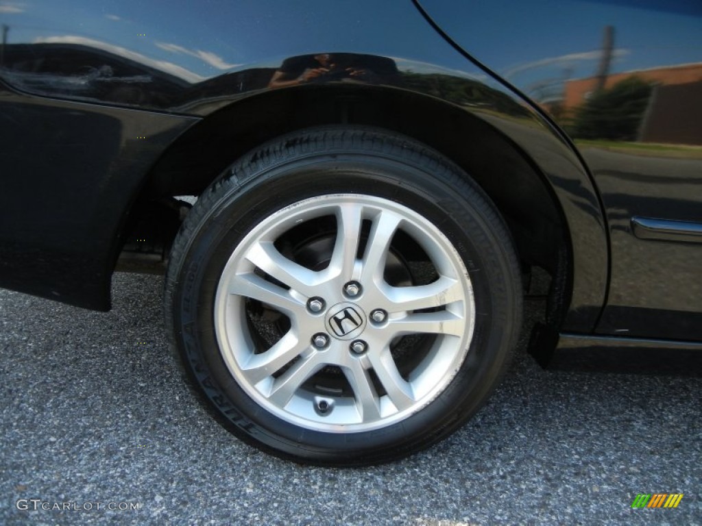 2006 Accord EX Sedan - Nighthawk Black Pearl / Black photo #26