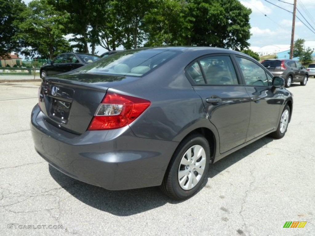 2012 Polished Metal Metallic Honda Civic LX Sedan 66736654 Photo 4