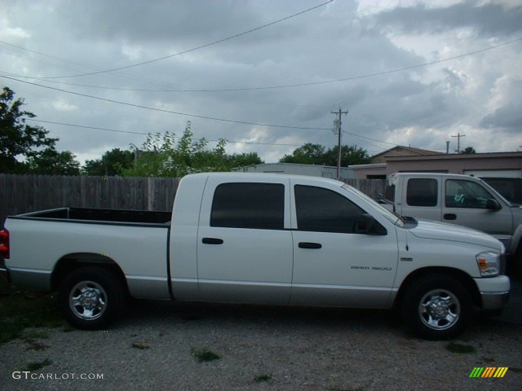 2007 Ram 1500 SLT Mega Cab - Bright White / Medium Slate Gray photo #4