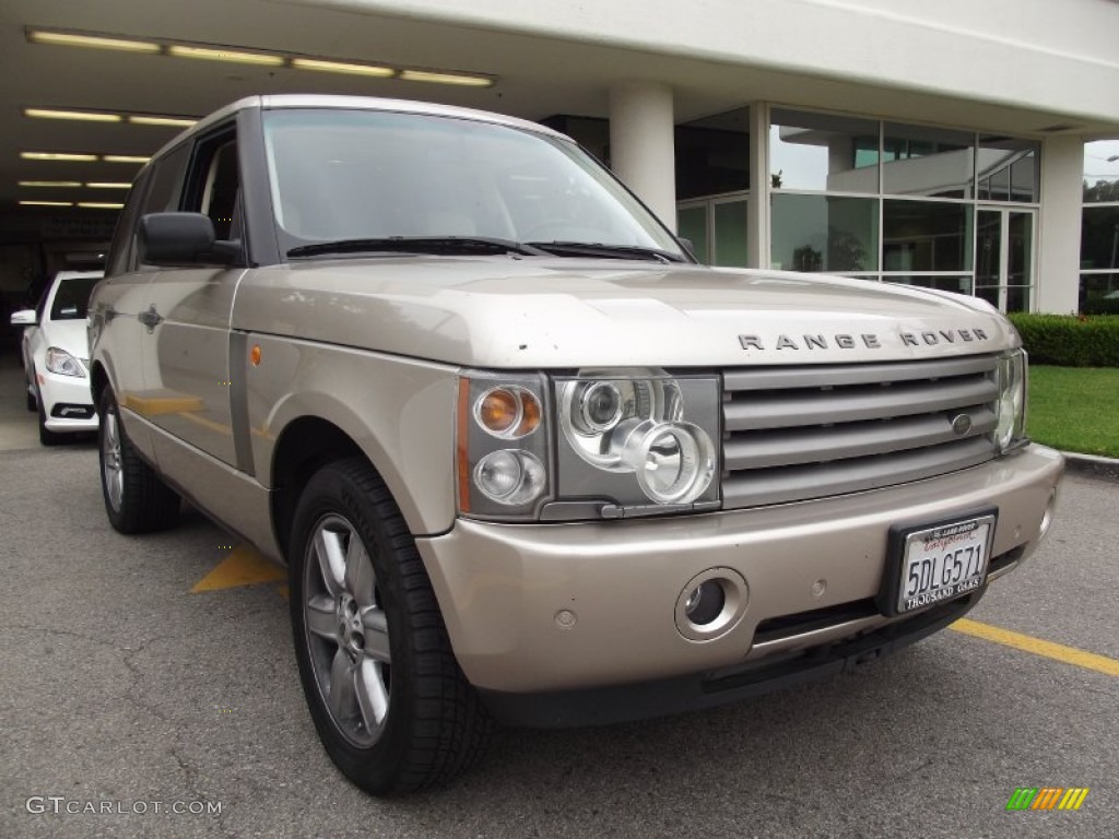 2003 Range Rover HSE - White Gold Metallic / Sand/Jet Black photo #1