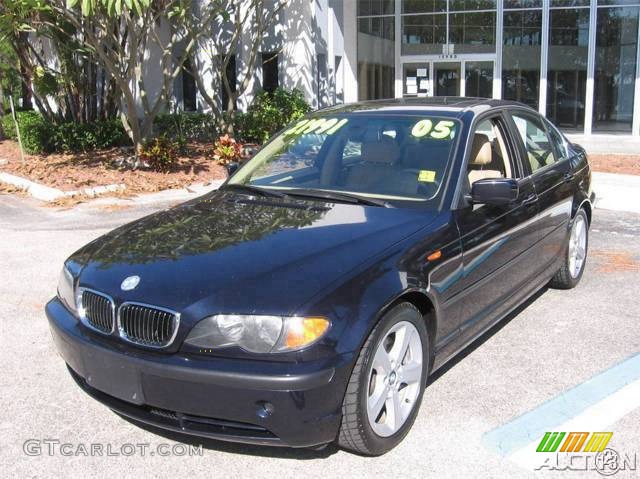 2005 3 Series 330i Sedan - Orient Blue Metallic / Sand photo #49