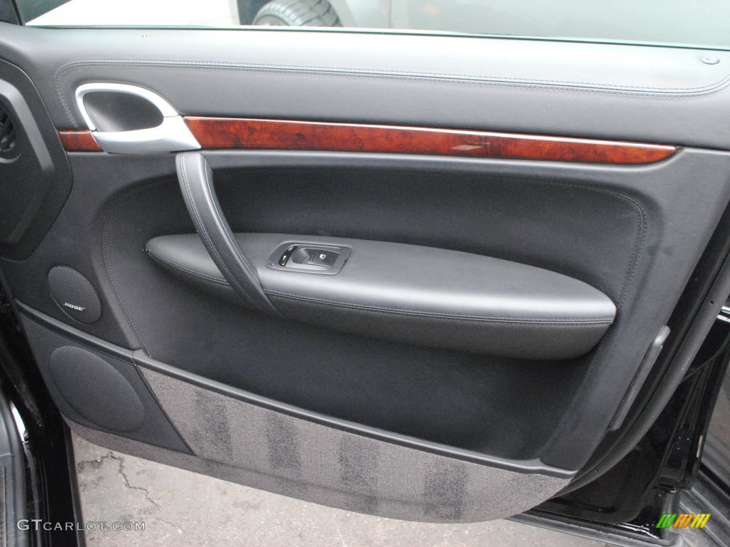2008 Porsche Cayenne Turbo Black Door Panel Photo #66766334