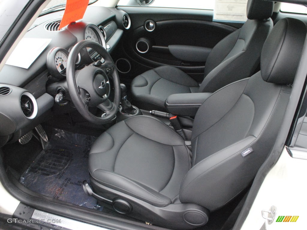 Carbon Black Interior 2011 Mini Cooper S Hardtop Photo #66766571